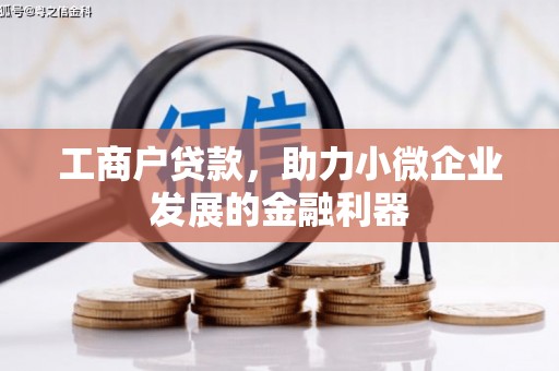 东阳工商户贷款，助力小微企业发展的金融利器
