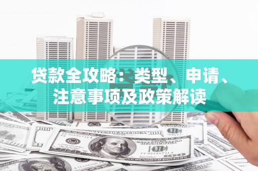 东阳贷款全攻略：类型、申请、注意事项及政策解读